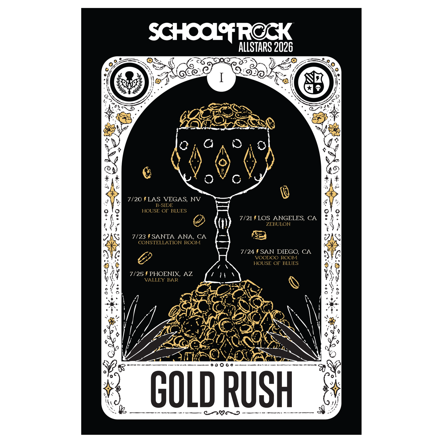 2026 Allstars Poster - Gold Rush