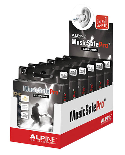 Alpine New Musicsafe Pro Earplugs Transparent 6 Piece Prepack