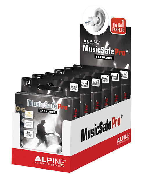 Alpine New Musicsafe Pro Earplugs Transparent 6 Piece Prepack